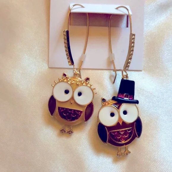 New Betsey Johnson 🦉Drop Earrings - Picture 7 of 9